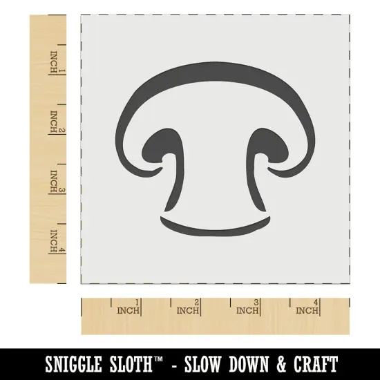 Sliced Mushroom Food Wall Cookie DIY Craft Reusable Stencil {6}