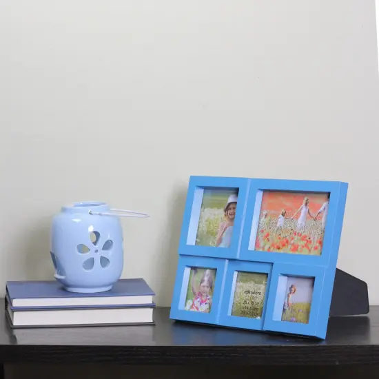 Northlight Multi Sized Photo Puzzle Picture Frame Wall Collage - 11.5 - Blue {7}