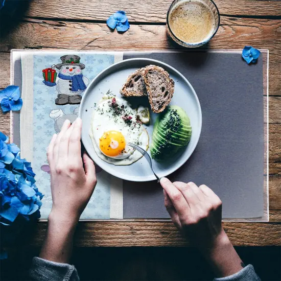 Placemat Plastic Covers - 4 Pack {2}