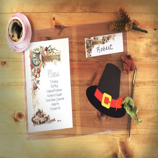 Placemat Plastic Covers - 4 Pack {5}