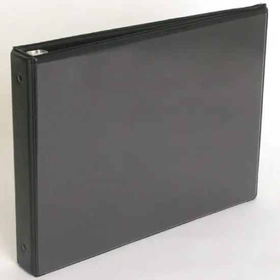 Flip Chart Easel Presentation Binder - Portrait/Vertical - Black {2}