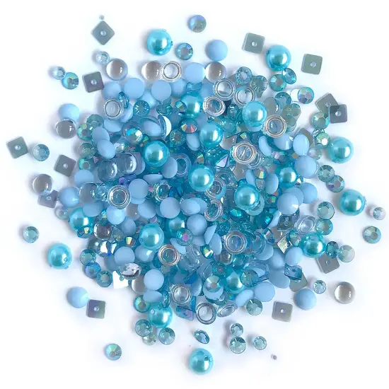 Buttons Galore Sparkletz DIY Craft Embellishments 30 Grams - 3 Packs of Ocean Waves {1}