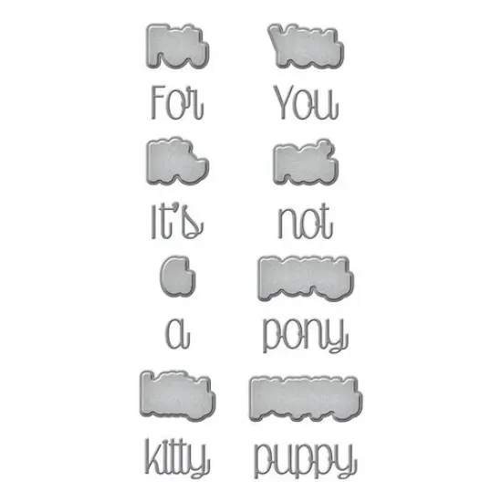 Spellbinders It's Not A Puppy Cutting Dies {2}