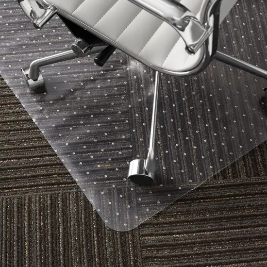 WorkOnIt Office Desk Chair Floor Mat, Clear {5}