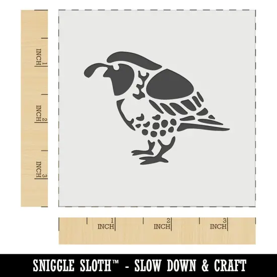 Southwestern Style Tribal Quail Bird Wall Cookie DIY Craft Reusable Stencil {5}