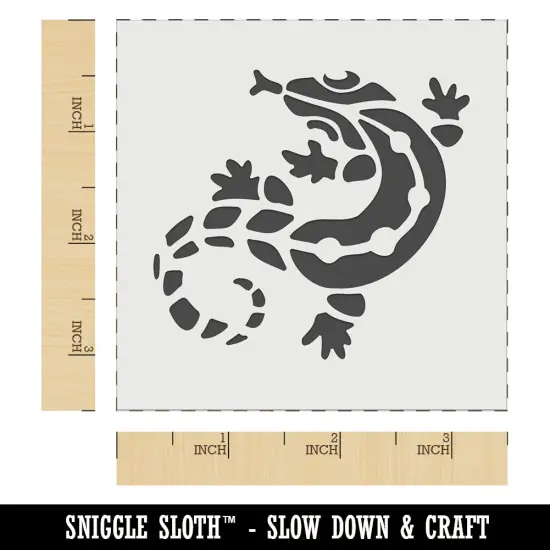 Southwestern Style Tribal Gecko Lizard Wall Cookie DIY Craft Reusable Stencil {6}