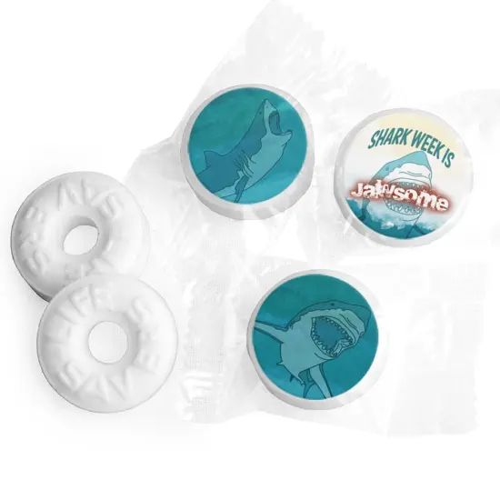 Shark Week Themed Mints Party Favors LifeSavers Mints (Approx. 300-335 mints) - Assembly Required - by Just Candy {1}