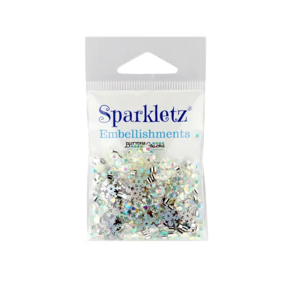 Buttons Galore Sparkletz DIY Craft Embellishments 30 Grams - 3 Packs of Iceberg {2}