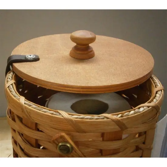Decorative Amish-Made Hand-Woven Paper Towel Holder Dispenser Basket {3}