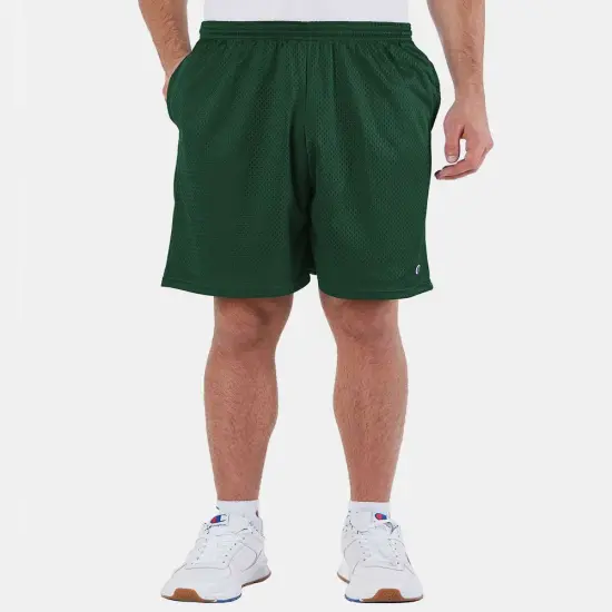 Champion&reg; Polyester Mesh Shorts with Pockets Black {5}