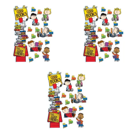 Peanuts&reg; Reading All-In-One Door Decor Kit, 32 Pieces Per Set, 3 Sets {1}