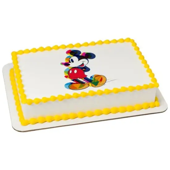 Mickey Mouse One Of A Kind Colorful Edible Cake Image PhotoCake&reg; {2}