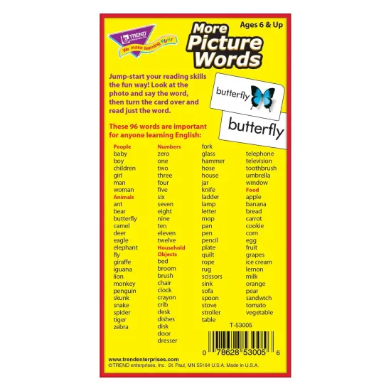 More Picture Words Skill Drill Flash Cards, 2 Sets {5}
