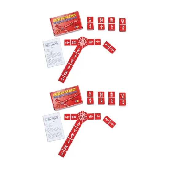 Equivalent Fraction Dominoes, Pack of 2 {1}