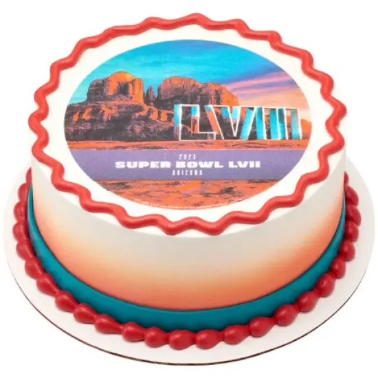 NFL Super Bowl LVII Canyon Football Edible Image PhotoCake {3}