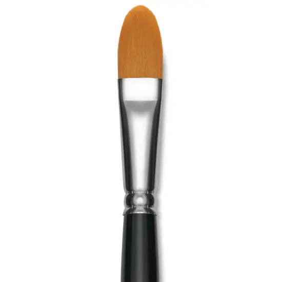 Utrecht Synthetic Sablette Brush - Long Handle, Filbert, Size 18 {1}