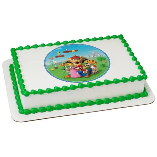 Nintendo Super Mario Edible Cake Image PhotoCake {2}