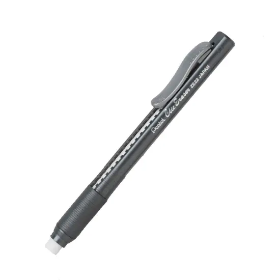 Clic Eraser Grip, Black Barrel, Pack of 12 {1}