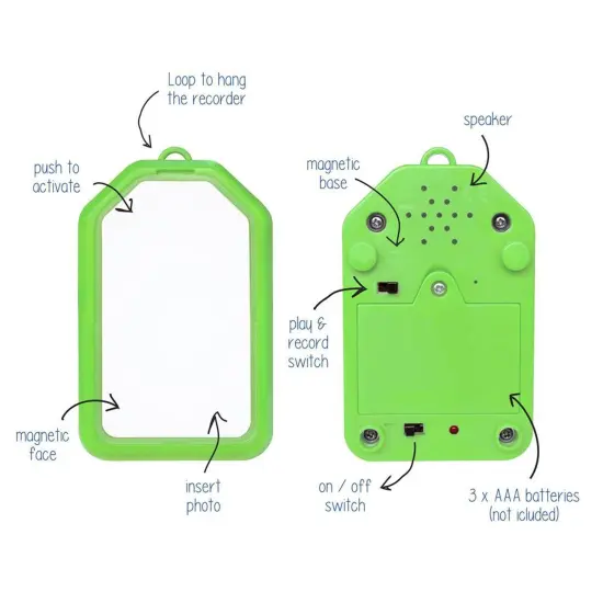 Magnetic Rainbow Recorders, Set of 4 {3}