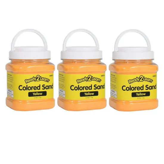 Colored Sand - Yellow - 2.2 lb. Jar - Pack of 3 {1}