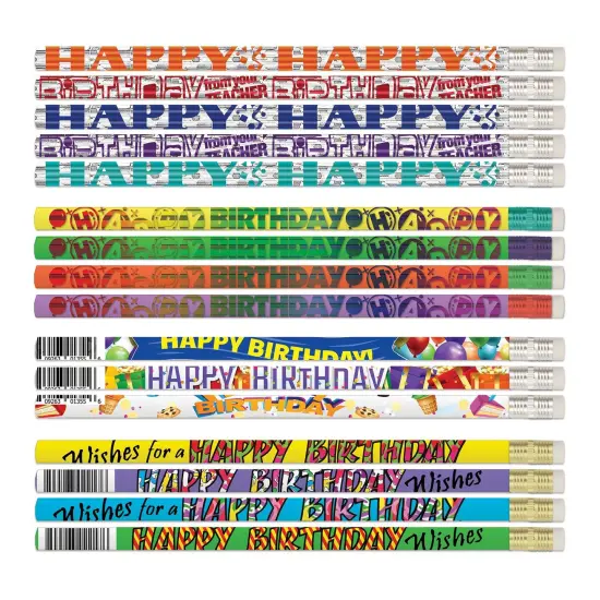Teacher Birthday Pencils Assortment, Pack of 144 {1}