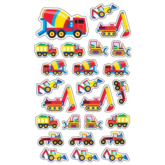 Construction Vehicles superShapes Stickers-Large, 200 Per Pack, 6 Packs {2}