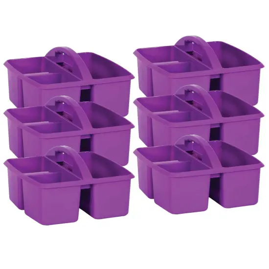 Purple Plastic Storage Caddy, Pack of 6 {1}