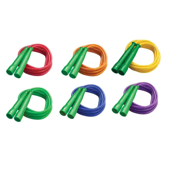 Licorice Speed Jump Rope, 10' with Green Handles, Pack of 6 {2}