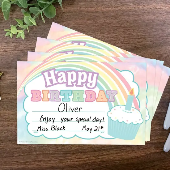 Pastel Pop Happy Birthday Awards, 25 Per Pack, 6 Packs {3}