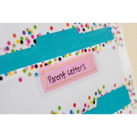 File Storage Pocket Chart, 10 Pockets, Confetti, 14" x 58" {4}