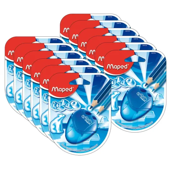 I-Gloo 2 Hole Pencil Sharpener, Pack of 12 {1}