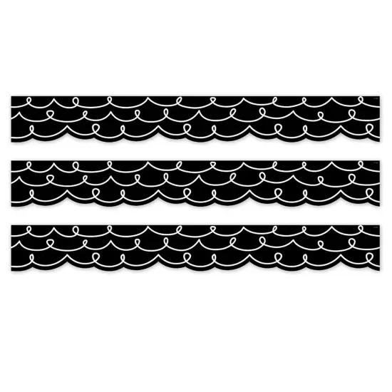 Core Decor Loop-de-Loop on Black EZ Border, 48 Feet Per Pack, 3 Packs {1}