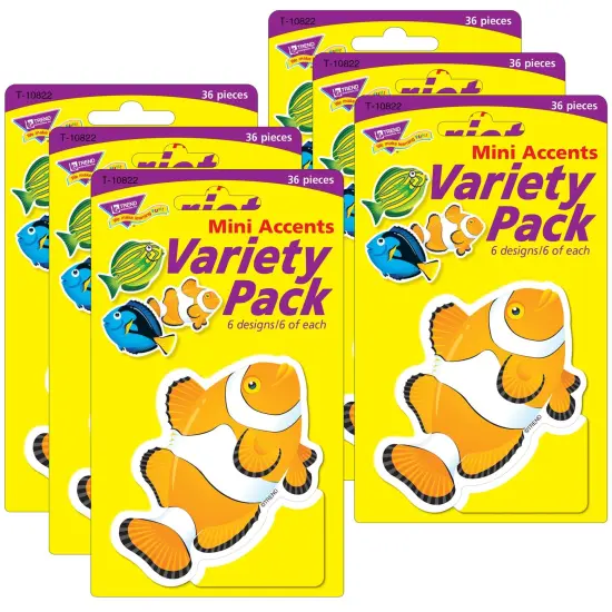 Fish Mini Accents Variety Pack, 36 Per Pack, 6 Packs {1}