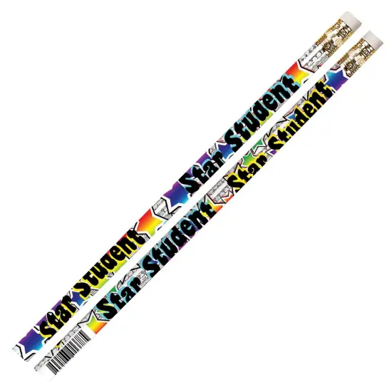 Star Student Motivational Pencils, 12 Per Pack, 12 Packs {2}