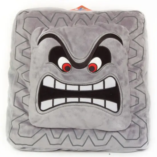 Super Mario 12" Plush Pillow Thwomp {1}