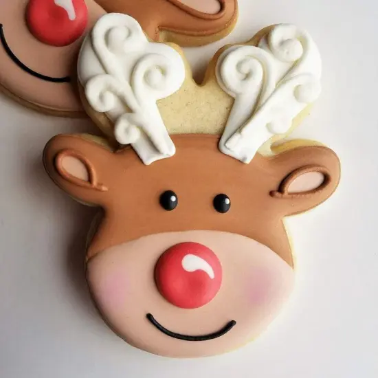 Ann Clark Reindeer Head Face Cookie Cutter, 4" {3}