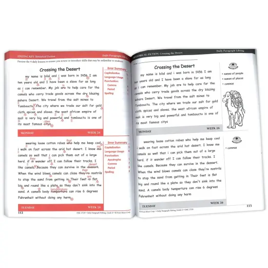 Daily Paragraph Editing Book, Grade 6 {3}