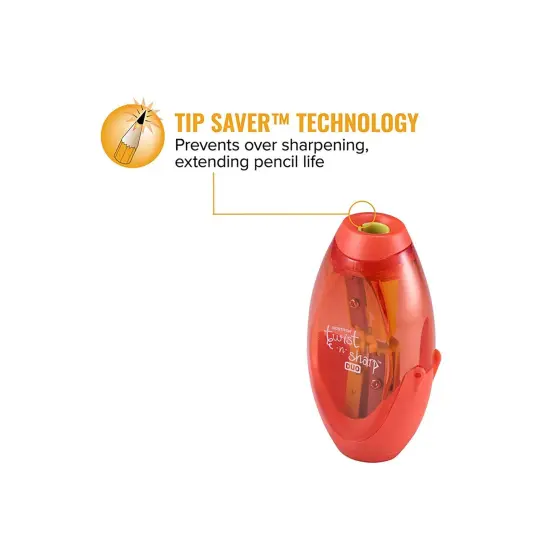 Twist-n-Sharp&trade; Duo Pencil Sharpener, Assorted Colors, Pack of 6 {6}