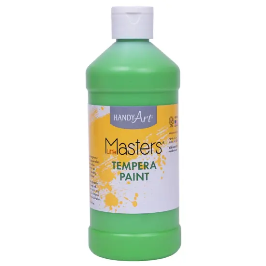 Little Masters&reg; Tempera Paint, Light Green, 16 oz., Pack of 12 {2}