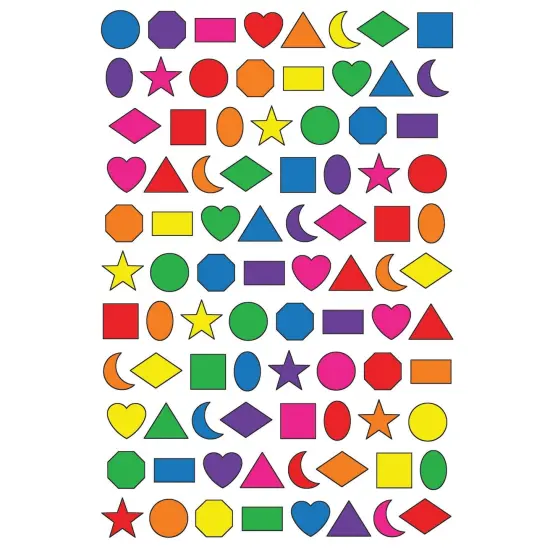 Basic Shapes superShapes Stickers, 800 Per Pack, 6 Packs {2}