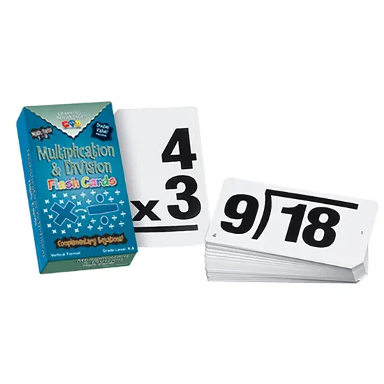 Double-Value Vertical Flash Cards - Multiplication & Division Set - 90 Per Pack, 2 Packs {3}