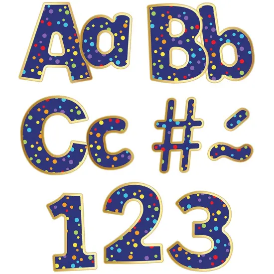 Sparkle + Shine Rainbow Confetti EZ Letters, 2 Packs {1}
