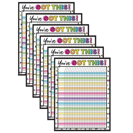 Kind Vibes Incentive Chart, 17" x 22", Pack of 6 {1}