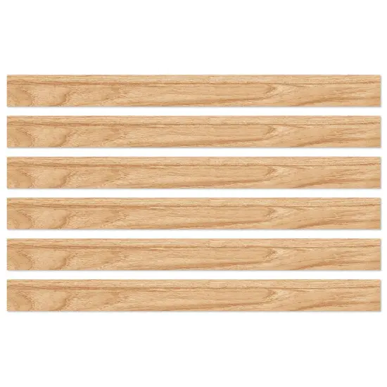 Grow Together Light Wood Grain Straight Borders, 36 Feet Per Pack, 6 Packs {1}