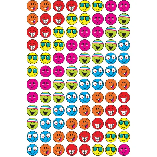 Happy Smiles superSpots&reg; Stickers, 800 Per Pack, 6 Packs {3}