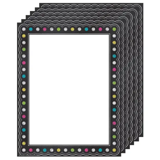 Chalkboard Brights Computer Paper, 50 Per Pack, 6 Packs {1}