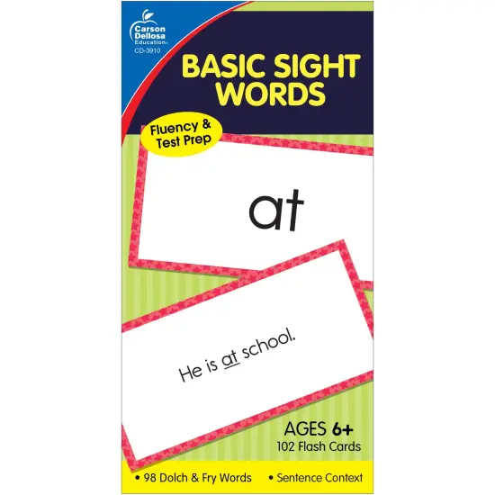 Basic Sight Words Flash Cards, 3 Packs {2}