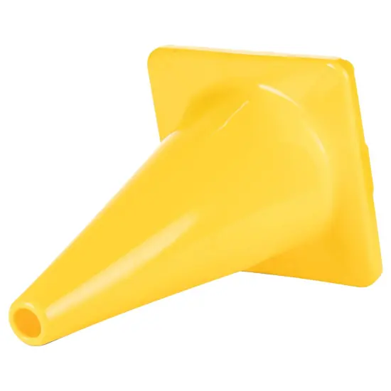 Hi-Visibility Flexible Vinyl Cone, weighted, 12", Yellow {2}