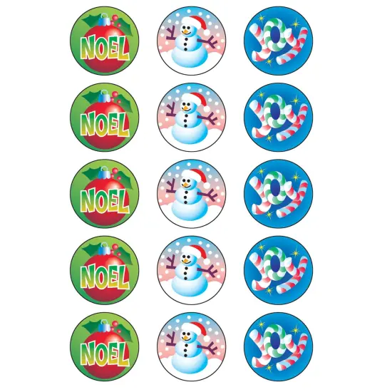 Christmas/Peppermint Stinky Stickers&reg;, 60 Per Pack, 6 Packs {2}