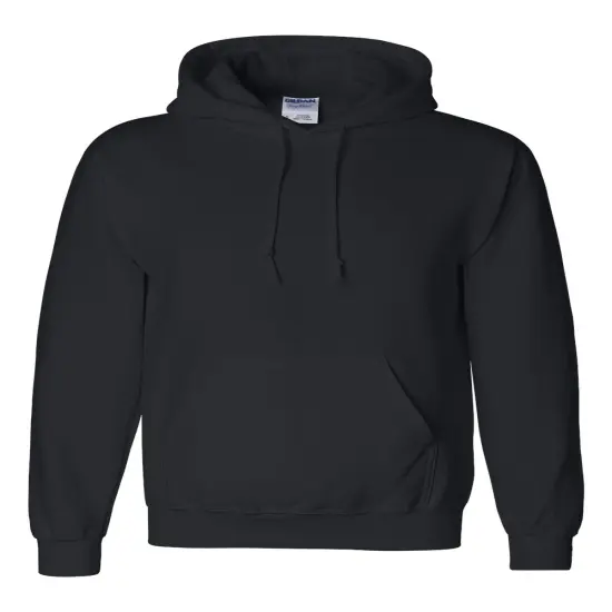 Gildan&reg; DryBlend Crew Neck Long Sleeve Hooded Sweatshirt Black {2}